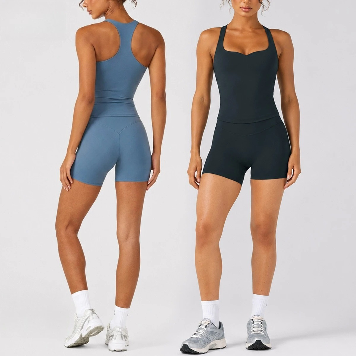 Pilates Yoga Set - C-B Women 2Pcs Yoga Set Racerback