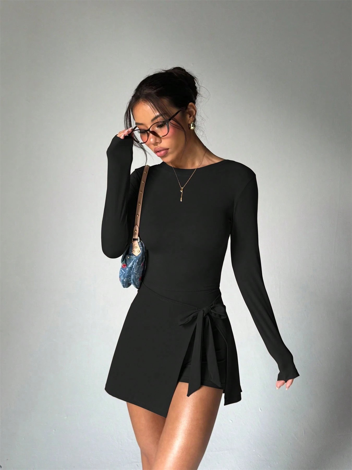 Solid Color Long Sleeved Slim  - Pilates Yoga Set recension och pris