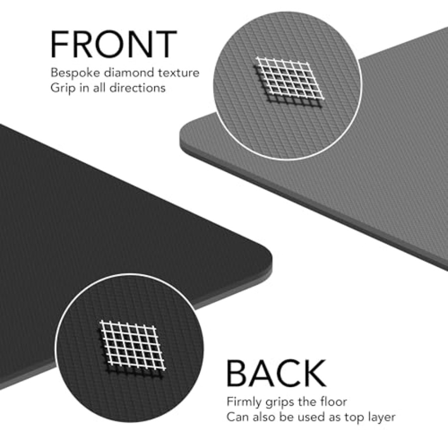 Large Exercise Mat Extra Thick - Pilates Yoga Hiit recension och pris