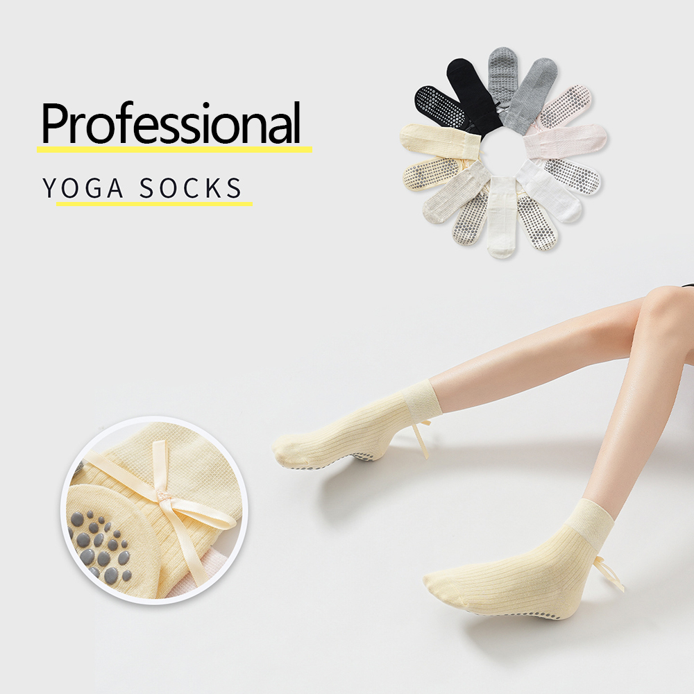 Cute Bowknot Yoga Socks Girls  - Pilates & Yoga Vida recension och pris